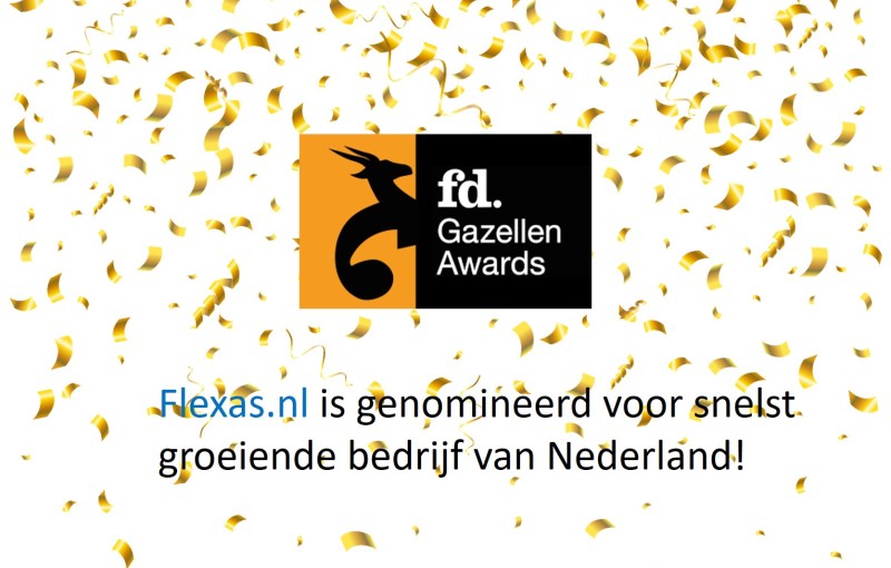 Flexas.nl genomineerd voor FD Gazellen