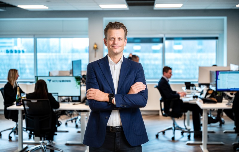 Reinier in his new office