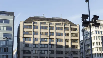 frontside of the building