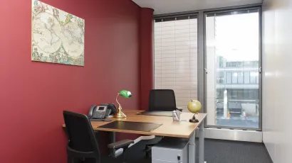 private office two people with balcony
