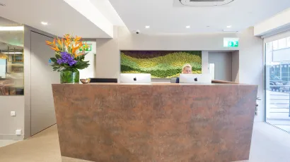 Reception area