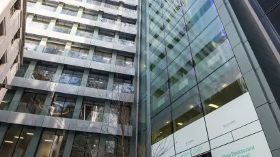 Outside of building 