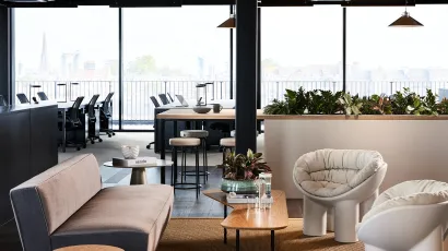 open plan office space