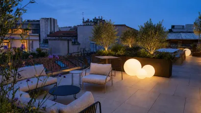 Terrace by night
