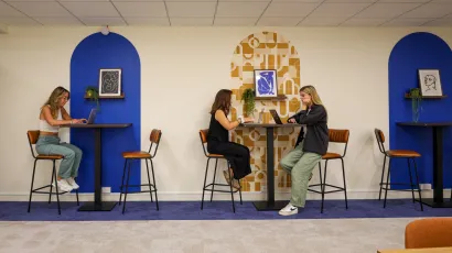 open working space