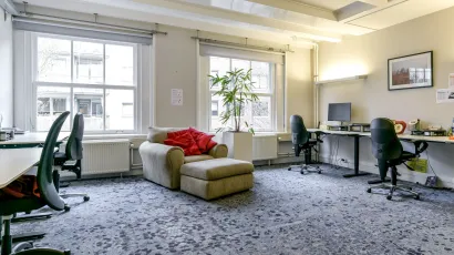 Office space with couch rapenburgerstraat