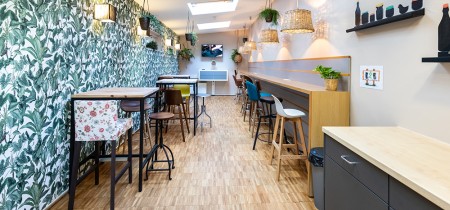 Coworking area and canteen