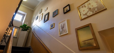 Nicely decorated staircase