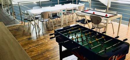 Canteen with various games