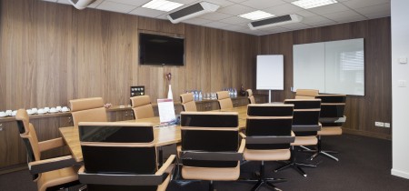 Luxurious boardroom twelve people