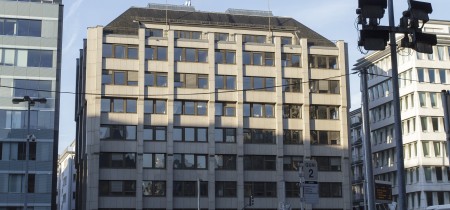 frontside of the building