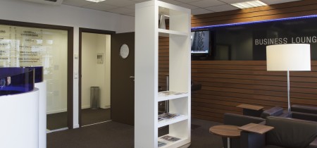 business lounge and reception area