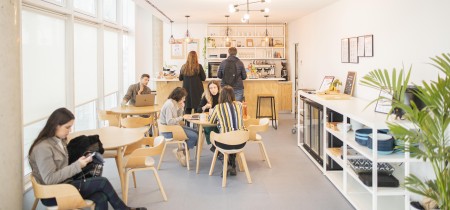 Lunchroom with barista