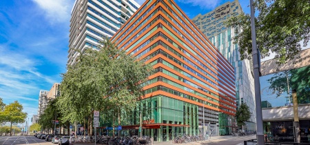 front of building Gustav Mahleraan 300