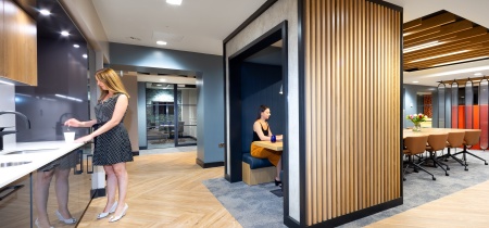 Pantry area and breakout space 