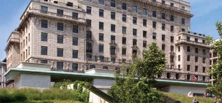 Exterior of building 