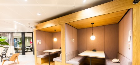 informal meeting booths