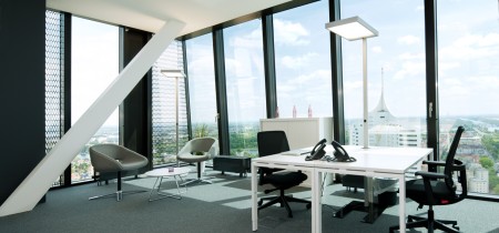 spacious corner office