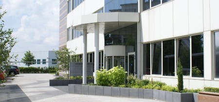 frontside of the building