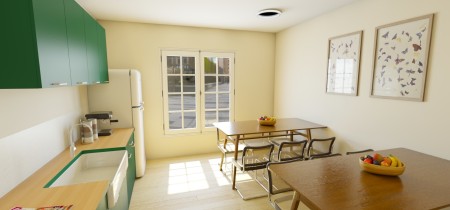 Kitchen 2 Square Trudaine