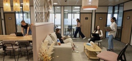 open working space