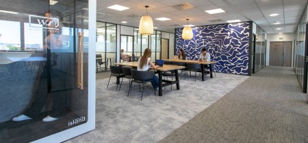 open working space