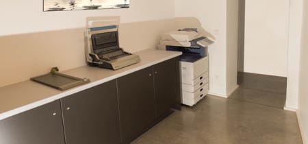 Copy corner printing facilities