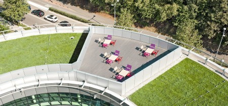 Outdoor terrace Avenue Arnaud Fraiteur 15-23