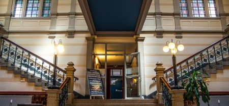 entrance office building