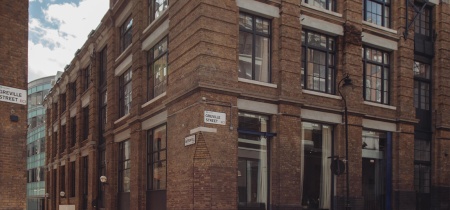 Outside building London