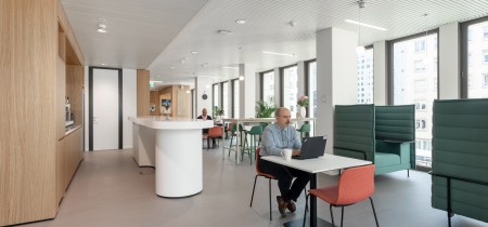coworking area and meetingbooth