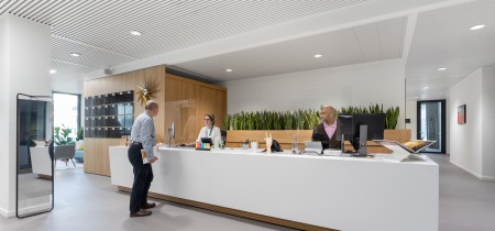 staffed reception desk