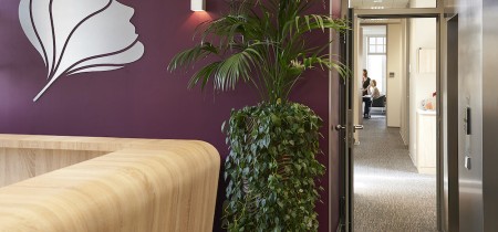 view to hallway from reception