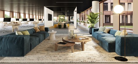 Lounge in open office space Hermeslaan 9