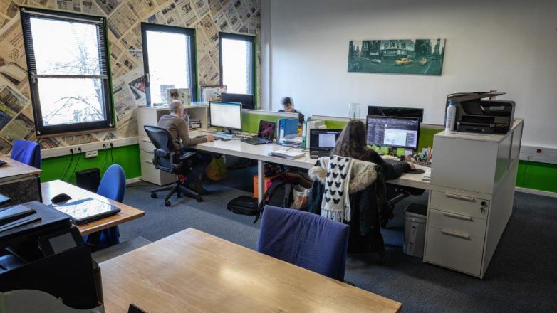 Spacious private office for eight people