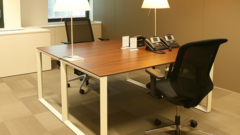 private two workstation office