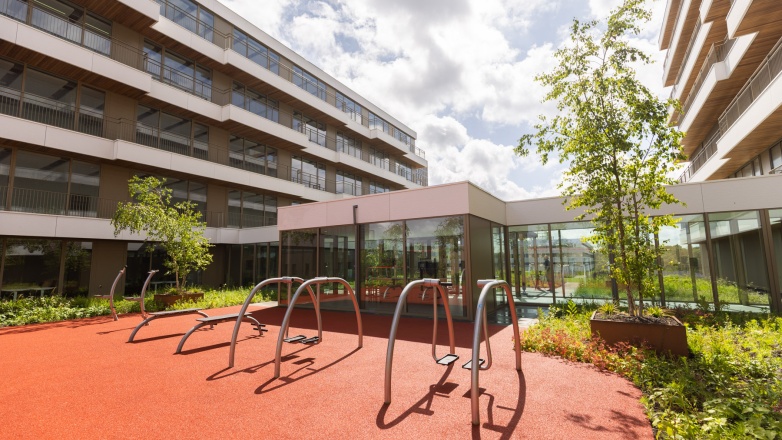 Outside gym