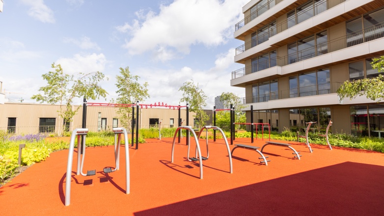 Outside gym
