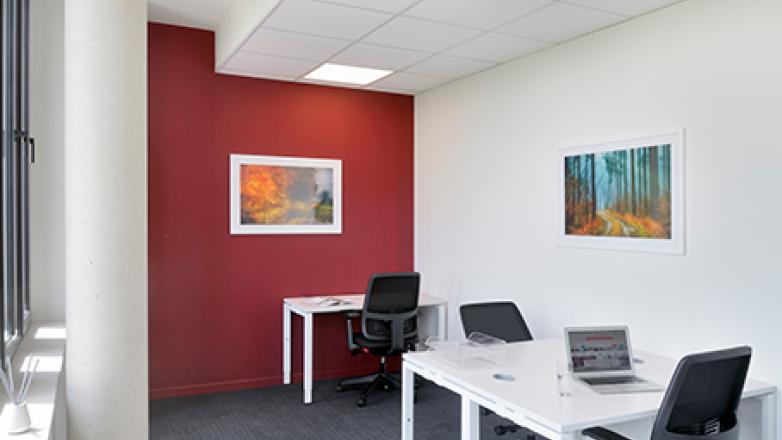 three person private office