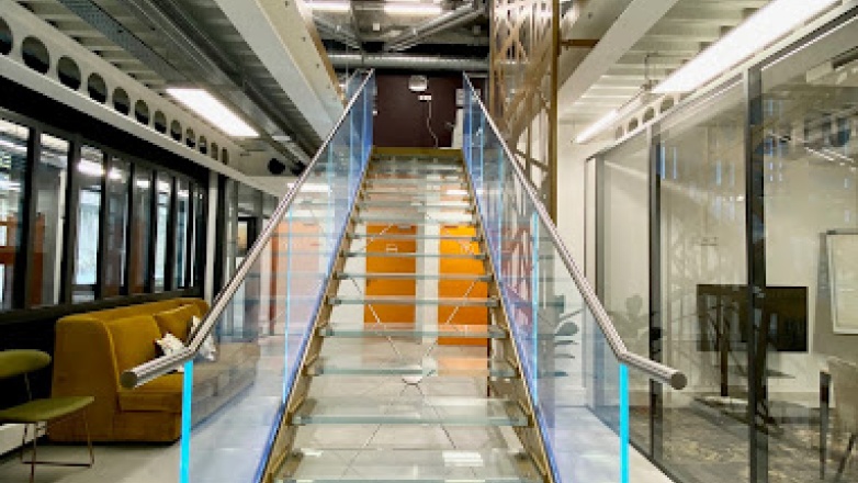 staircase and offices 