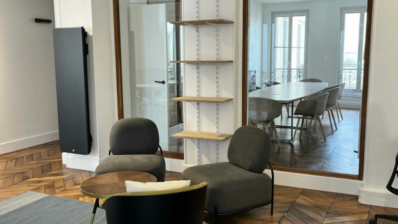 open area and meeting room