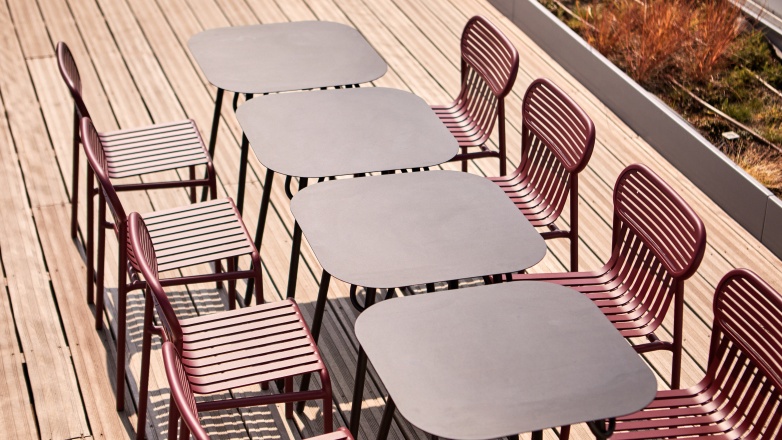 outdoor lunch area 7 rue Magdebourg