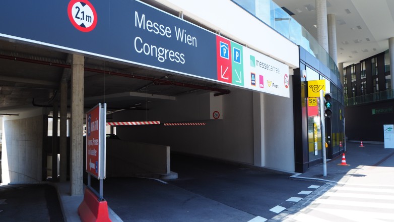 underground parking entrance