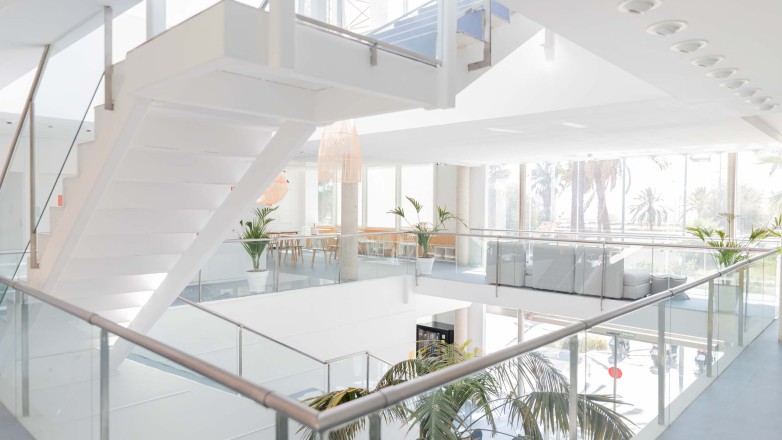 Atrium with flexdesks