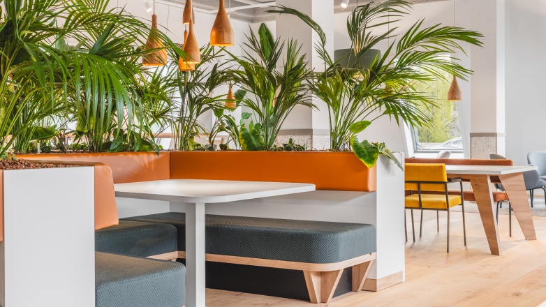 Communal space in office building 