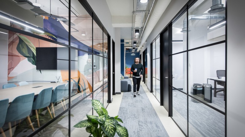 Corridor and meeting room london 