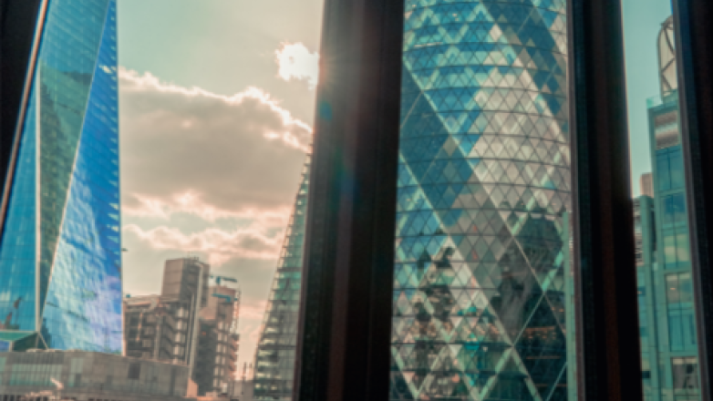 Gherkin building view