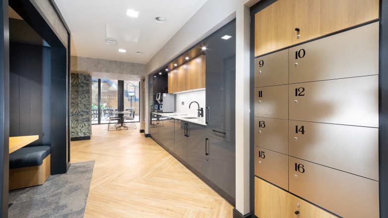 Pantry area and lockers 