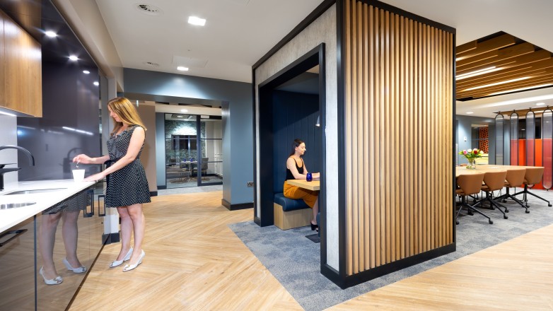 Pantry area and breakout space 