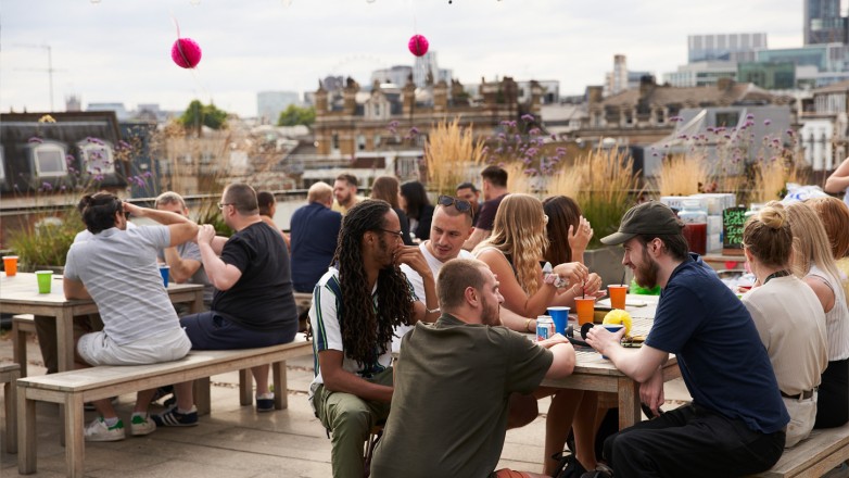 Rooftop terrace London 